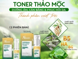 Toner Thảo Mộc - Dịu lành từ thảo mộc, vững bền từ bên trong làn da